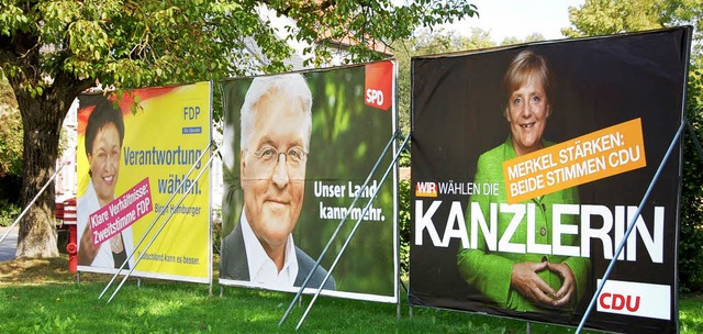 Auch im Elz- und Simonswldertal votie... fr die Partei der Bundeskanzlerin.    | Foto: Bernd Fackler