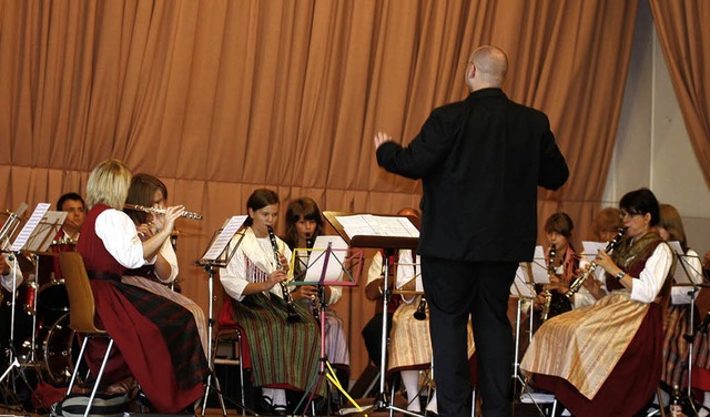 Der Musikverein Yach bei seinem Auftritt   | Foto: Heidi Fssel