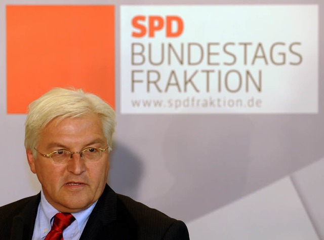 Vom Kanzlerkandidat der SPD zum Fraktionsvorsitzenden: Frank-Walter Steinmeier.  | Foto: dpa