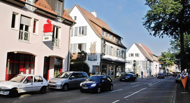 Die Stadt Neuenburg will das Quartier ...hlssel- und Metzgerstrae neu ordnen.  | Foto: Alexander Anlicker