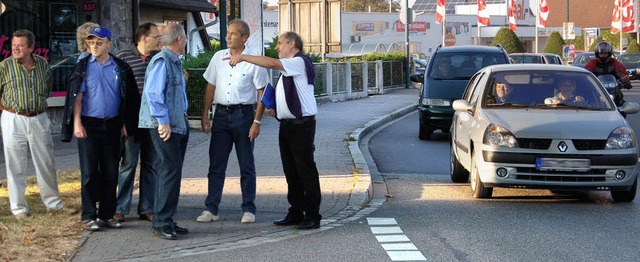 Auf eigene Faust: Verkehrsschau  der B...chaft Dinglingen   am Hirschplatz.      | Foto: Wolfgang Beck