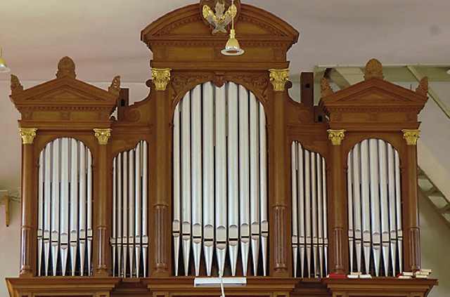 Die Schwarz-Orgel in der Jechtinger Pfarrkirche.   | Foto: Roland Vitt