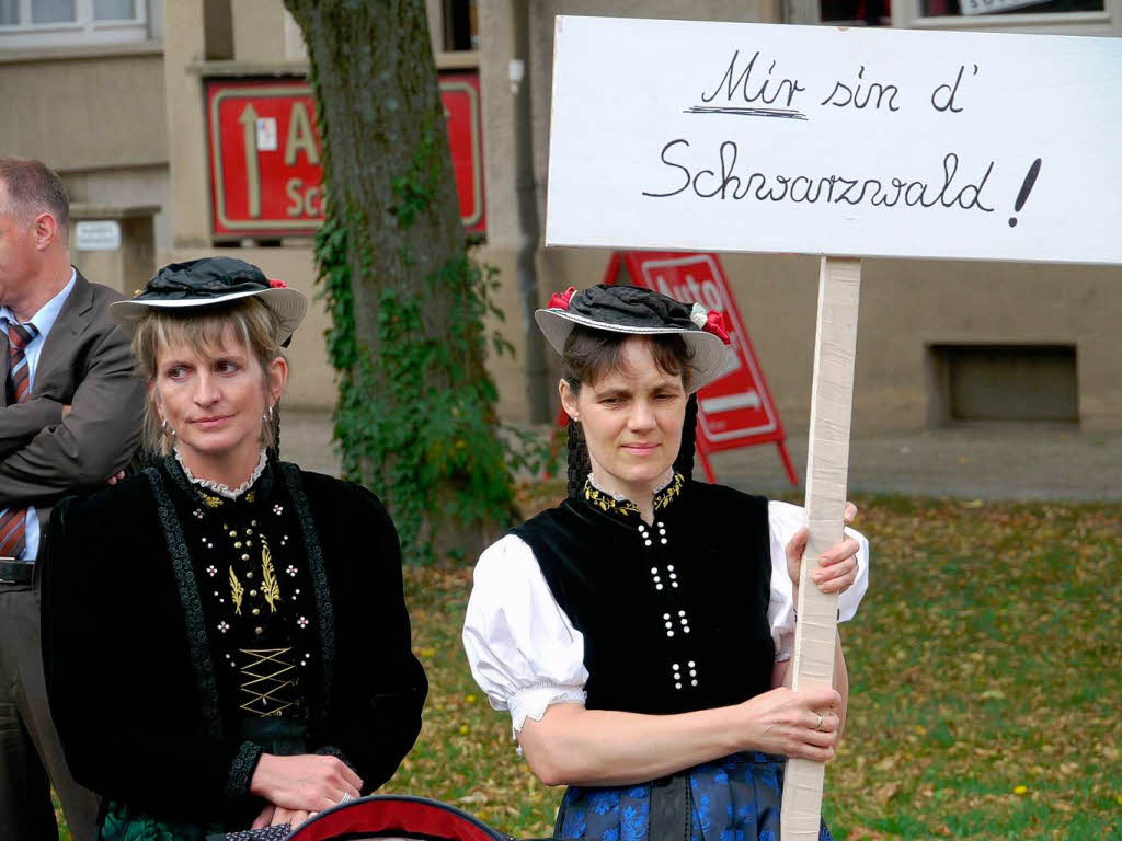 Milchbauern demonstrieren in Freiburg