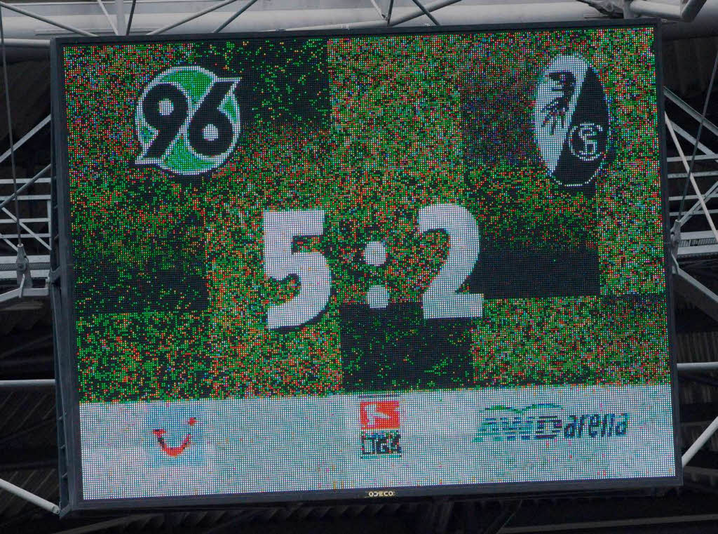 Hannover 96 – SC Freiburg 5:2.
