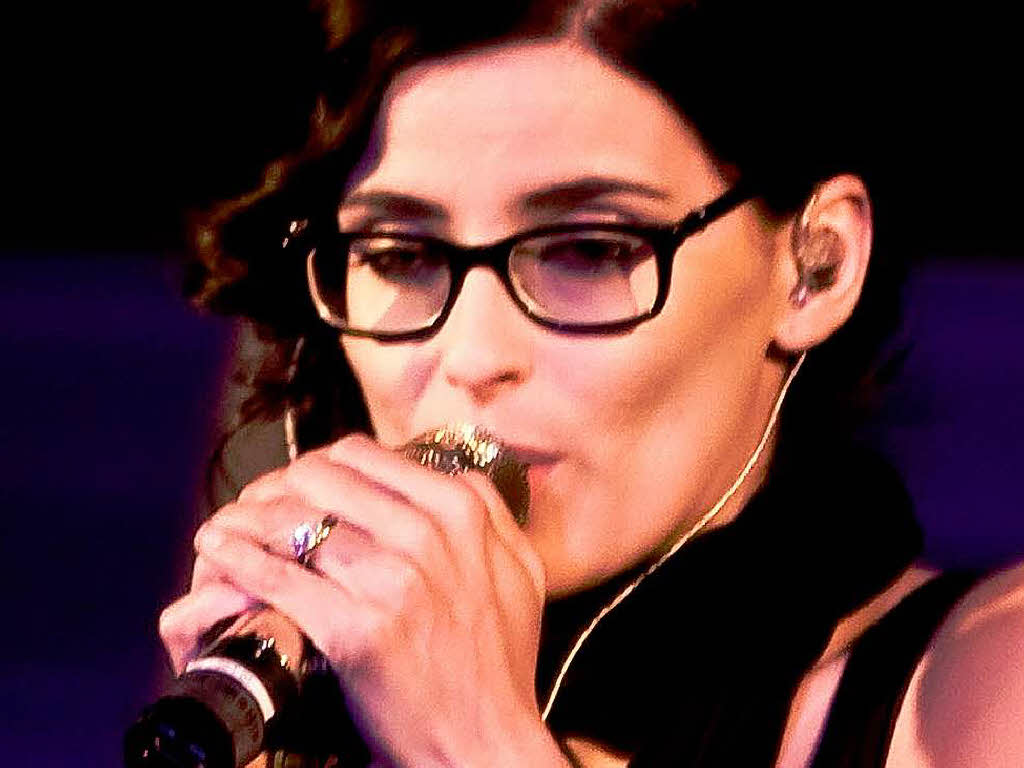 Nelly Furtado bei der Probe.