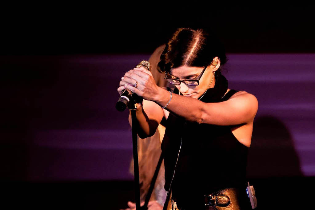 Nelly Furtado bei der Probe.