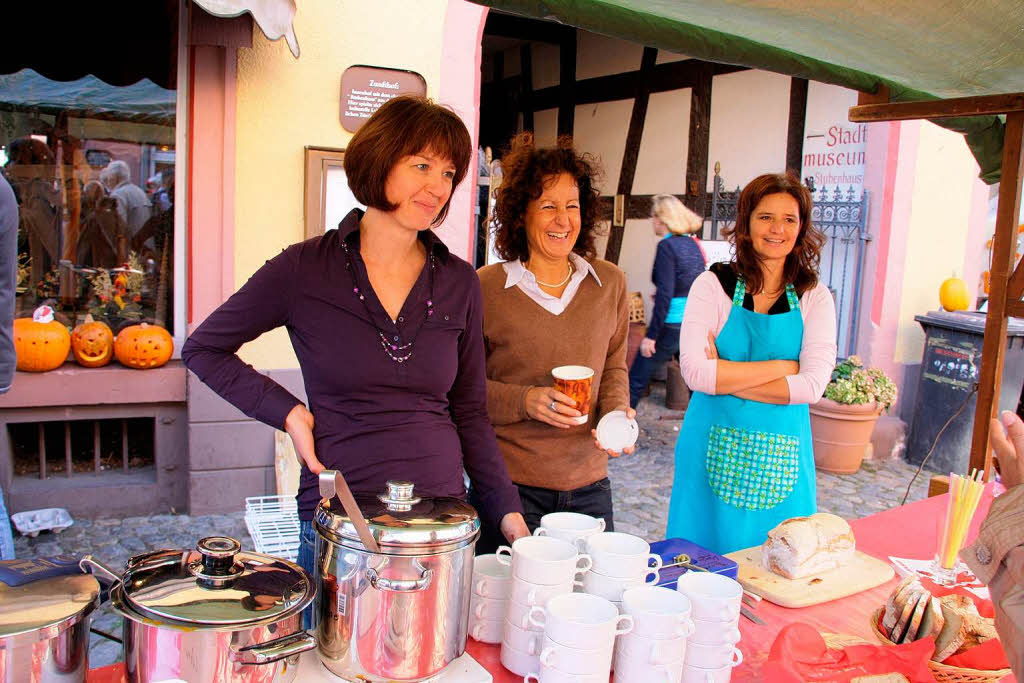 Krbissuppe gab’s von der Arbeitsgemeinschaft „Familienfreundliches Staufen“.