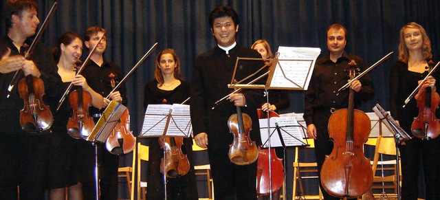 Der Violinsolist Daishin Kashimoto aus...konzert des Markgrfler Musikherbstes.  | Foto: bianca flier