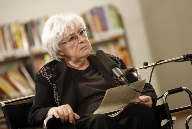 Eine groe Dame der Literaturkritik: S...m Literaturtalk zu Gast  in Offenburg.  | Foto: Ch. Breithaupt