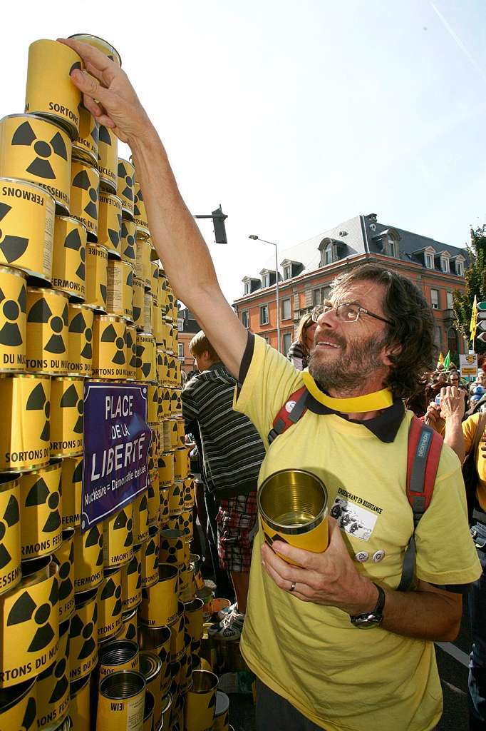 Bei der Grokundgebung gegen Atomkraft in Colmar kamen Tausende zusammen.