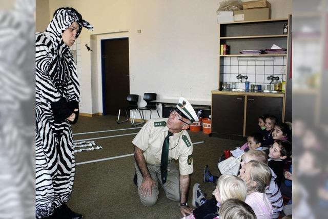 Verkehrsregeln mit dem Zebra