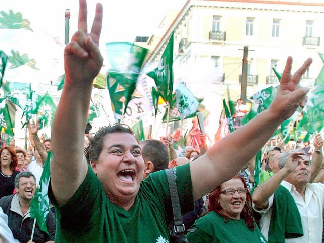 Die Sozialisten haben sich in Griechenland die Macht erstritten.  | Foto: dpa