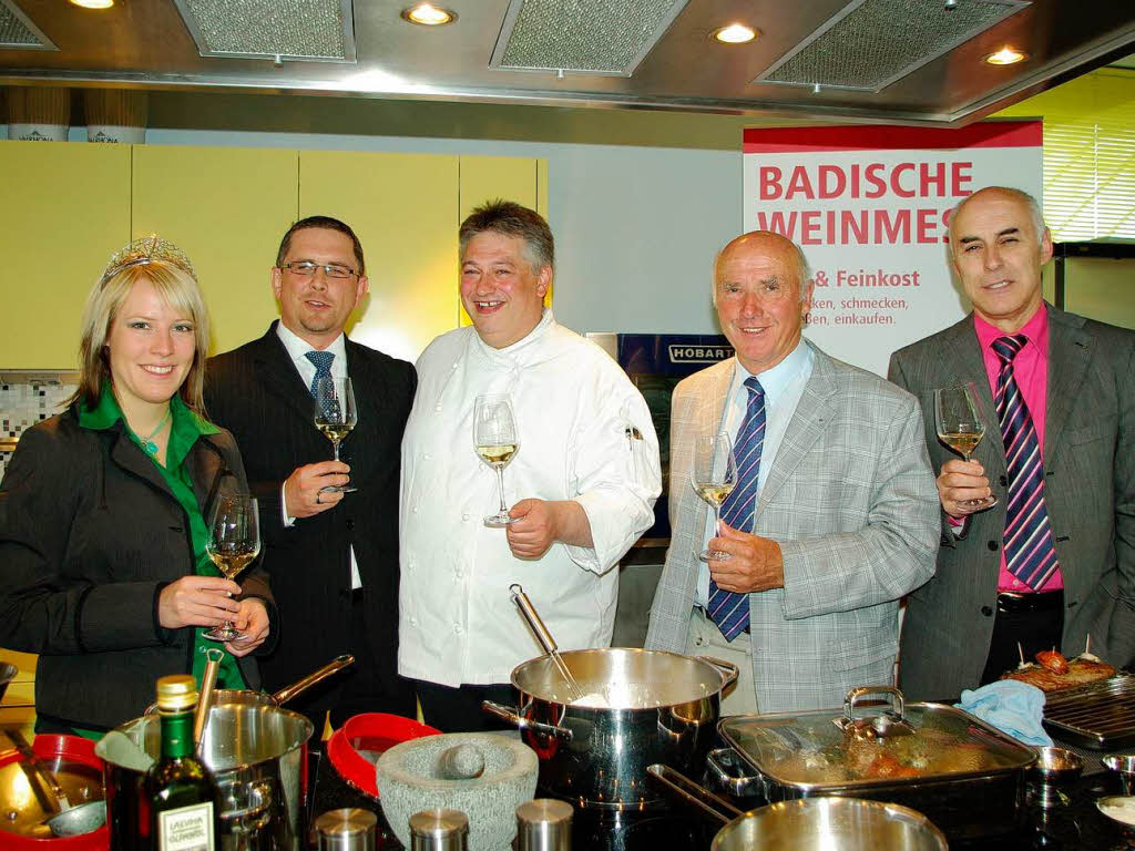 2009: Isabell Kindle  bei der Weinmesse in Offenburg