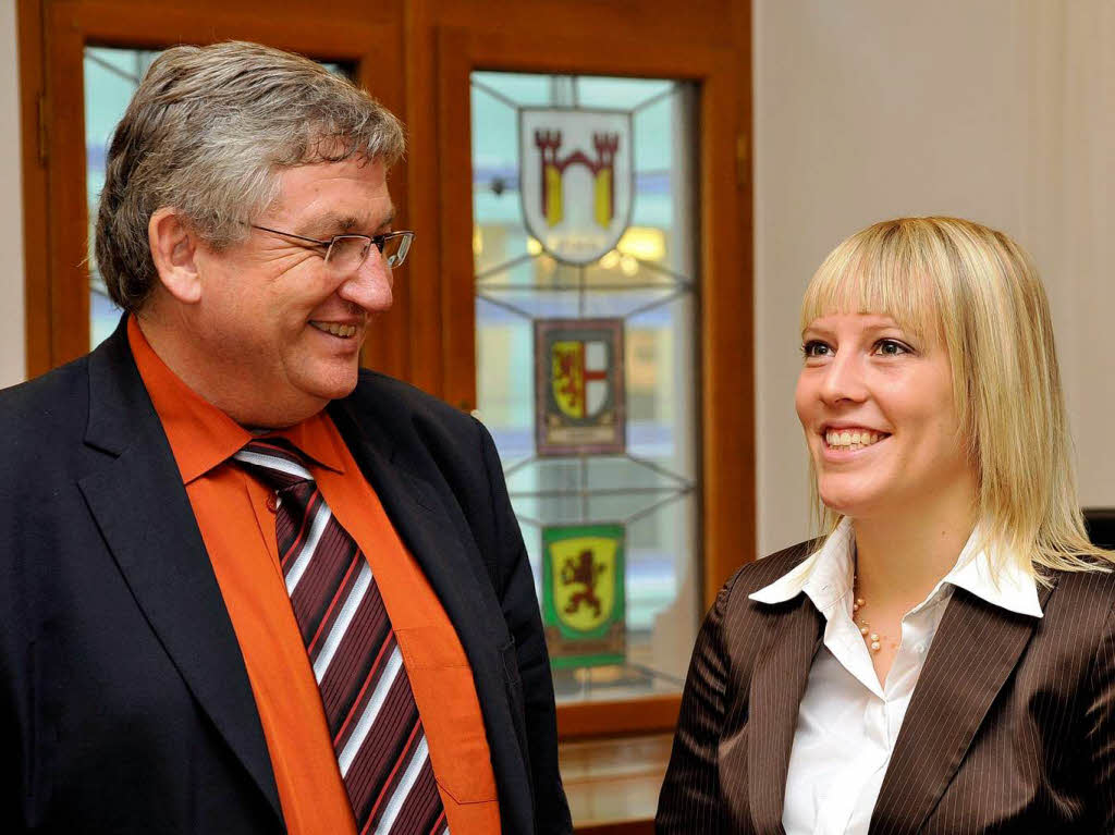 2008: Im Gesprch mit Regierungsprsident Julian Wrtenberger