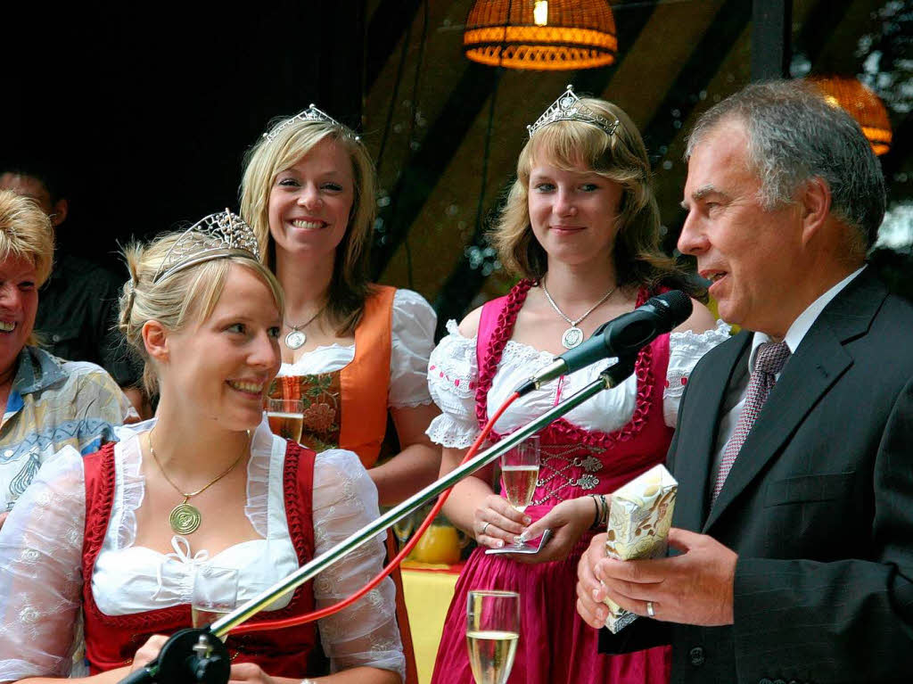 2008: Empfang  mit dem damaligen Kippenheimer Brgemeister  Willi Mathis