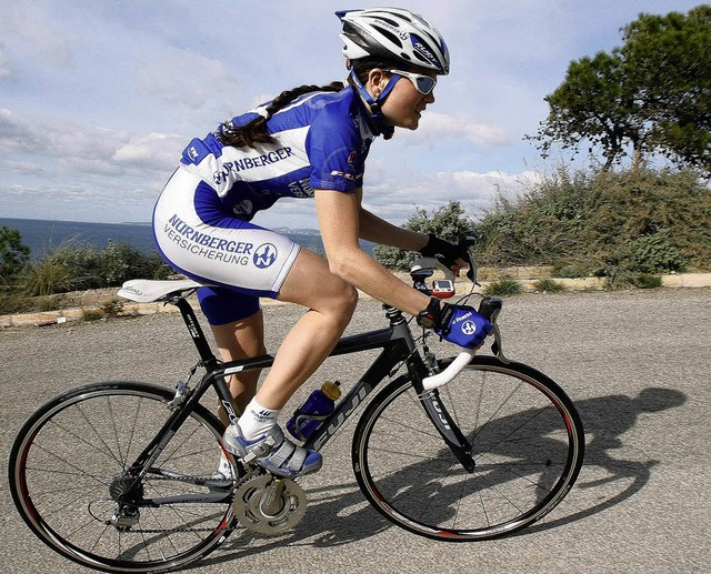 Klettern ist ihre grte Strke: Radrennfahrerin Bianca Purath liebt die Berge.   | Foto: UMS