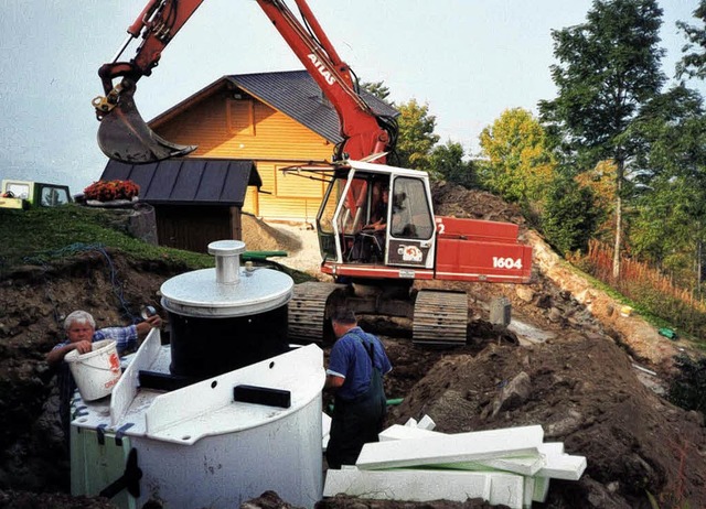 Zwischen Kapelle und Rasthaus wurde de...inden und Umgebung auf der Baustelle.   | Foto: Pirmin Wissler