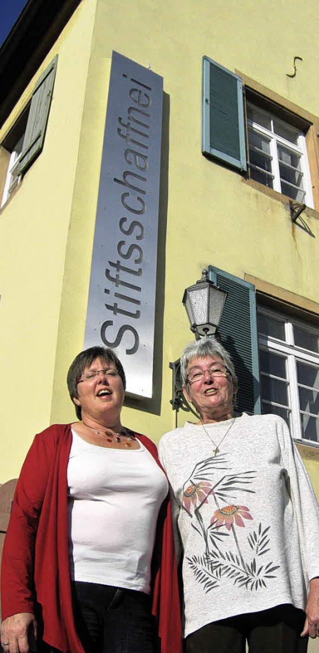 Frauen-Power fr ein Begegnungshaus: Claudia Mllinger (links) und Trude Sommer   | Foto: T. Mietzner