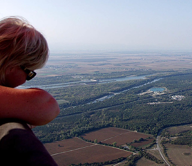 Blick aus dem Ballon auf das Markgrflerland  | Foto: privat