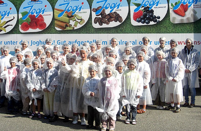 Kinder waren im Rahmen der Ferienpassaktion zu Besuch bei der Breisgau Milch  | Foto: privat