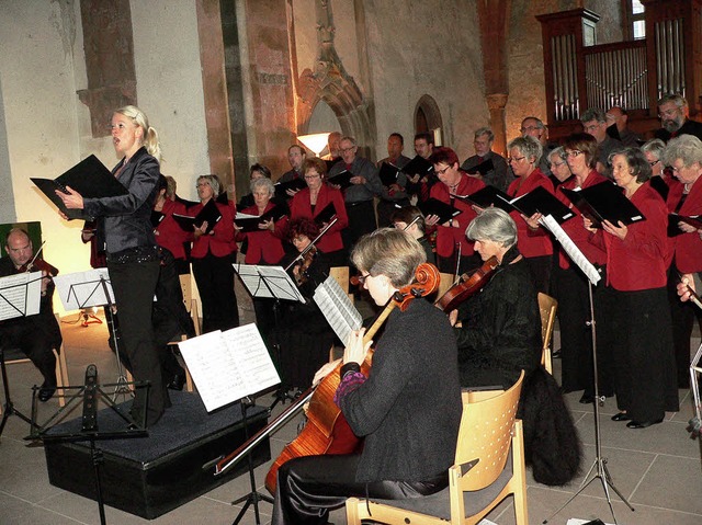 Aufhorchen lieen der Gesangverein Lan...che zum Abschluss des Jubilumsjahrs.   | Foto: Georg Diehl