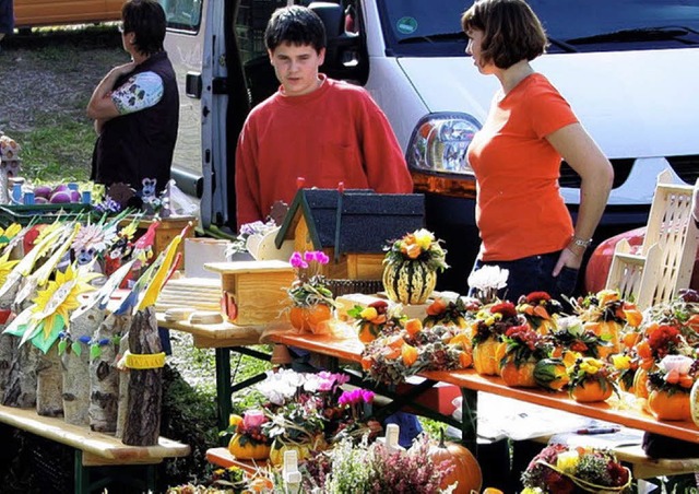 Herbstlich-bunter Bauernmarkt   | Foto: Hans Jrgen Hege