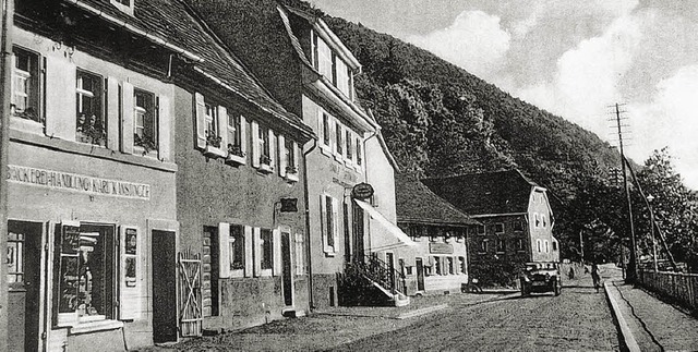 Historisches Bild von Gutach um 1900, Landstrae entlang der Elz  | Foto: Gemeinde Gutach