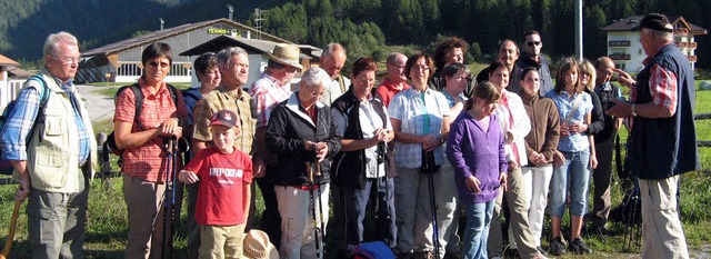 Die Sdtiroler Wanderfreunde mit ihrem Leiter Rolf Mller (rechts)  | Foto: Privat