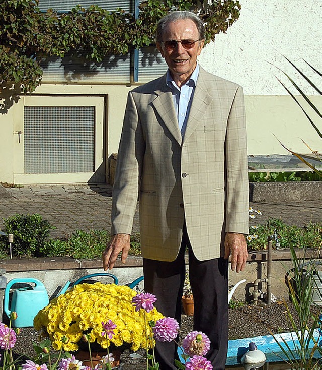 Nach 30 Jahren als Vorsitzender des Vd...ne Hobbys, zu denen der Garten zhlt.   | Foto: Steinfelder