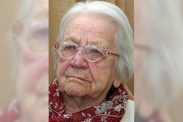 Frieda Richter wird heute 107 Jahre alt