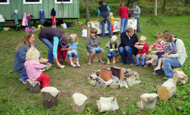 Waldkindergarten &#8222;Baumbini&#8220...kfest mit einer leckeren Gemsesuppe.   | Foto: Lena Jrger