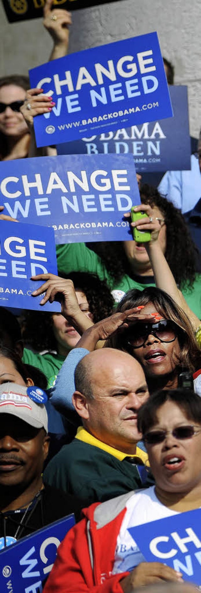 Im Wahlkampf lste Barack Obama eine W...n den USA bereits Enttuschung breit.   | Foto: AFP