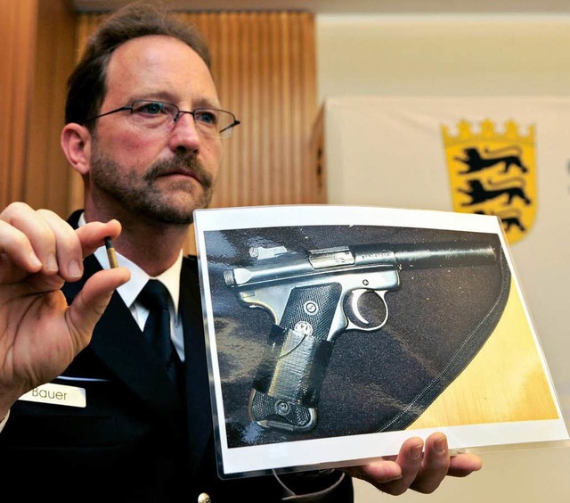 Mit dieser Waffe sollen zwei junge Mn...Eislingen vier Menschen gettet haben.  | Foto: dpa