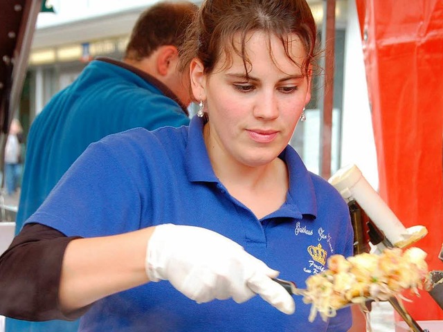 Leckereien aus Kartoffeln waren hei b...8211; gerade bei ungemtlichem Wetter.  | Foto: Sylvia-Karina Jahn