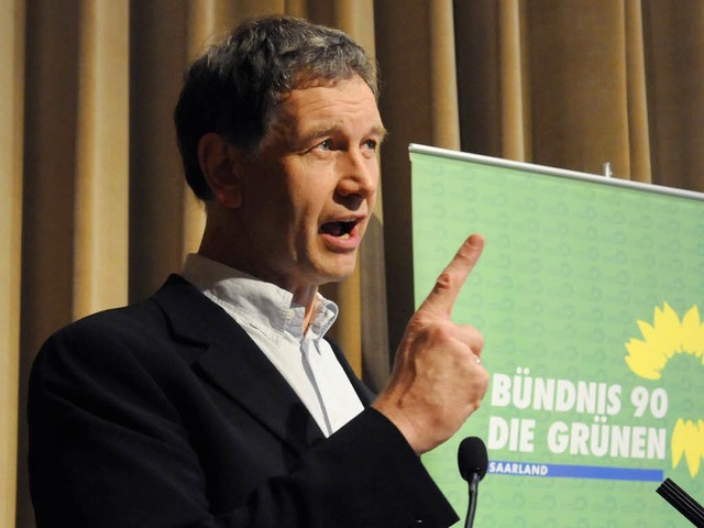 Hubert Ulrich, Vorsitzender der Saar-Grnen.  | Foto: dpa