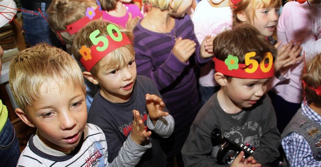 Singen kann doch jeder &#8211; meinen diese Kids.   | Foto: Jrn Kerckhoff