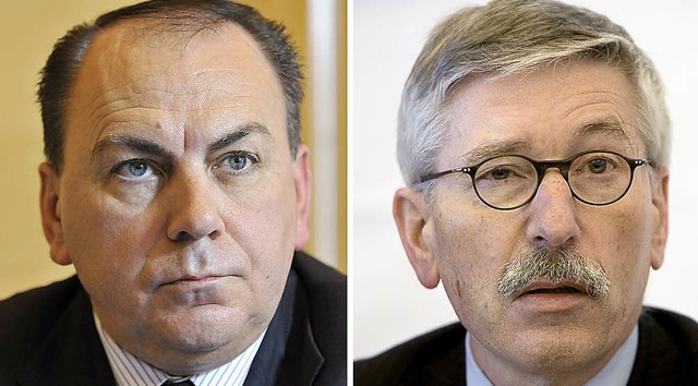 Bundesbank-Prsident Axel Weber (links) und Thilo Sarrazin  | Foto: dpa