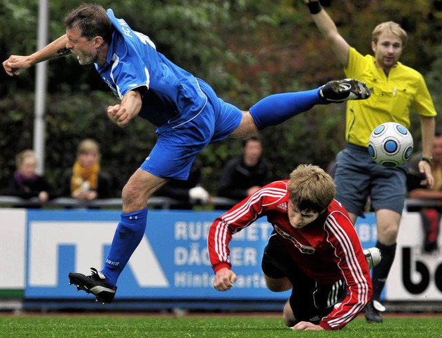 Es war ein intensives Landesliga-Derby...; am Ende war aber Bonndorf  obenauf.   | Foto: Patrick Seeger