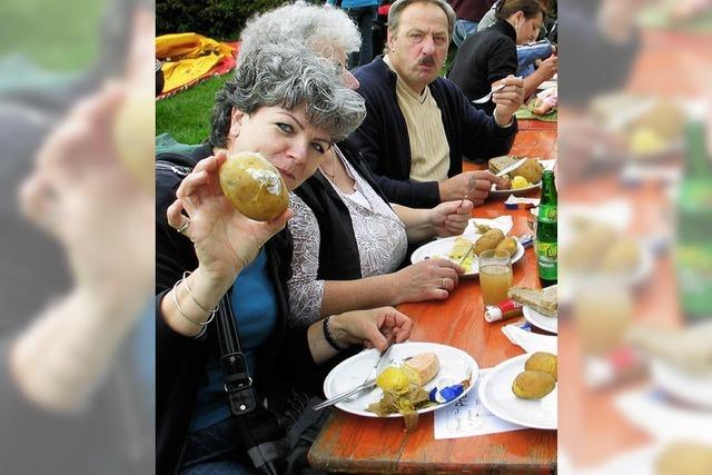 15 Zentner Kartoffeln wurden gekocht - und gegessen