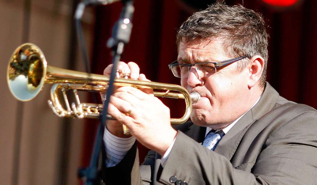 Helmut Dold auf dem Marktplatz