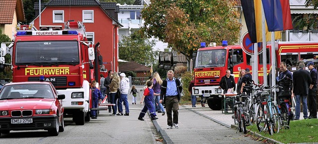 Reger Betrieb herrschte beim Herbstfest der Feuerwehr.   | Foto: Bergmann