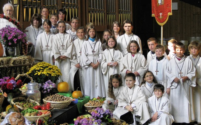 Beim Erntedankgottesdienst in Menzensc...von Elisabeth Bernard. Birgit Dietsche  | Foto: Birgit Dietsche