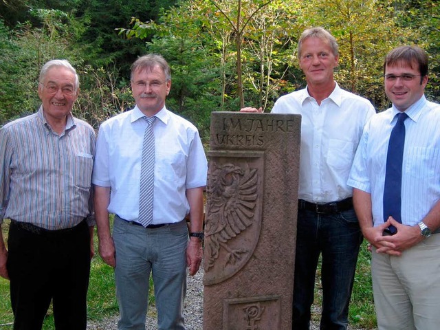 Die Brgermeister von Schuttertal, Hof... Ganz links der Initiator, Kurt Klein.  | Foto: Thomas Steimer