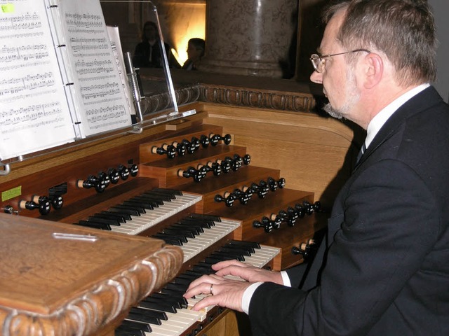 Bernhard Marx, hier an der Domorgel in St. Blasien  | Foto: MATYSCAK