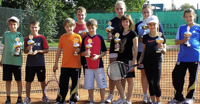 Die Jugendlichen des Tennisclubs Wasenweiler ermittelten ihre Meister.  | Foto: privat