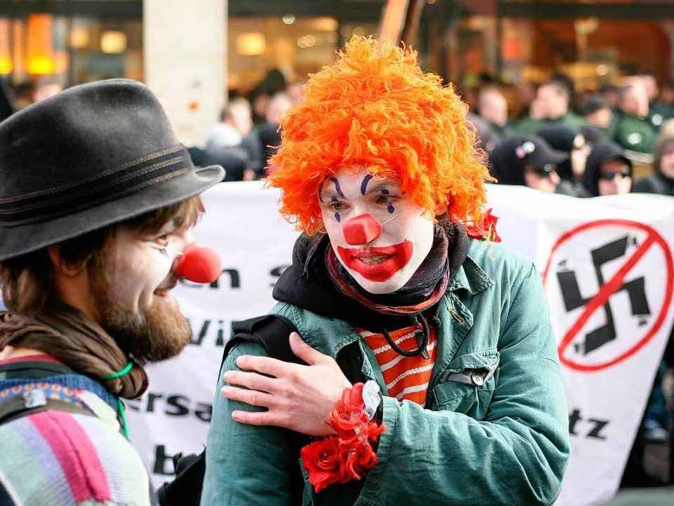 „Kommt alle, kommt vermummt“.  | Foto: Rita Eggstein