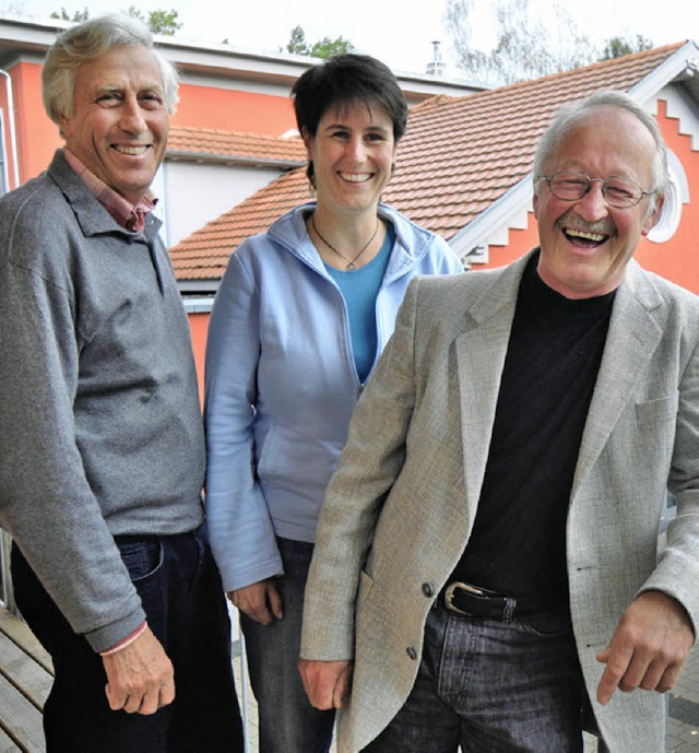 SAK-Spitze: (von links) Jrgen Wiesenhtter, Katja Stange und Herbert Sitterle  | Foto: Barbara Ruda