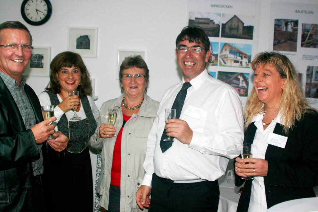 Rund ums Bauen war ein Thema bei der Gewerbeschau. Hier beim Architekturbro von Uschi und Robert Stiefvater (rechts).