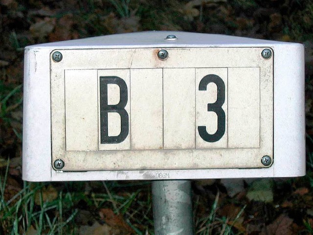 Die B&#8197;3: Das Planfeststellungsve...die Umfahrung Schallstadt ruht weiter.  | Foto: andrea gallien
