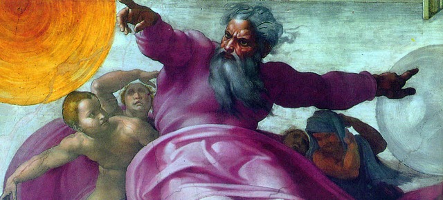 &#8222;Die Erschaffung der Sonne und d...r auf Michelangelos sixtinischer Decke  | Foto: BZ